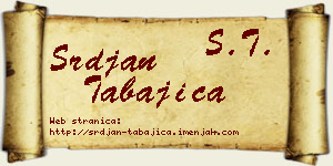 Srđan Tabajica vizit kartica